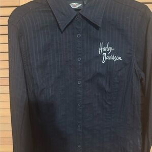 Harley-Davidson Black Button Down Shirt for Women